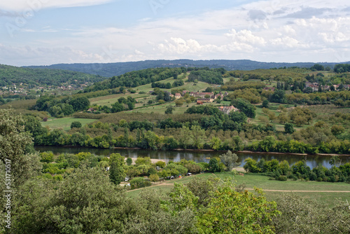 Paysage typique de la Dordogne