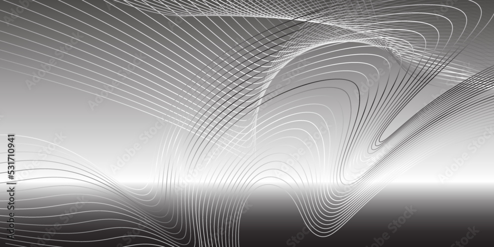 Grey background with white and black lines Grey background with white and black lines