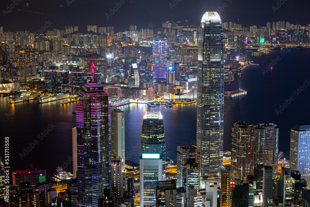 Photography Poster City Light of Hong Kong | Wall Art | Abposters.com