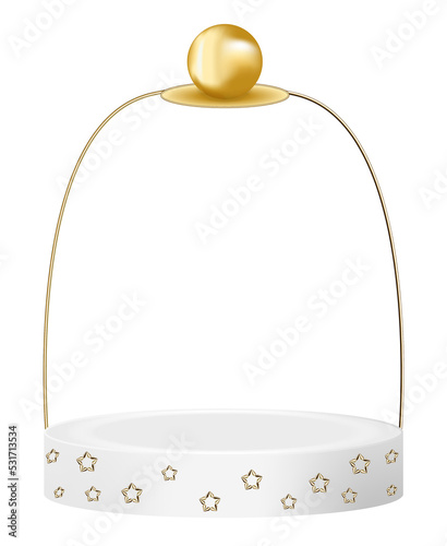 dekoracja serce walentynki klatka scena podium prezent złoto torba podium patera szklany pokrywka