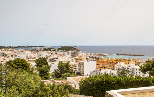 City overview of Santa Eulalia del Rio  Ibiza