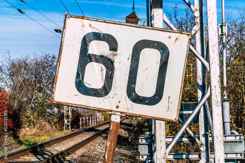 60 sixty number on a sign outdoors