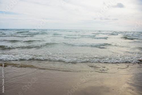 sand on the beach is natural for the background