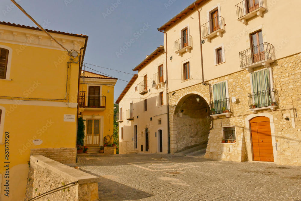 Borgo di Goriano Sicoli. AbruzzoItaly