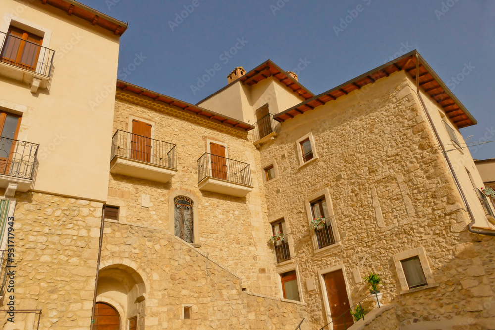 Borgo di Goriano Sicoli. AbruzzoItaly