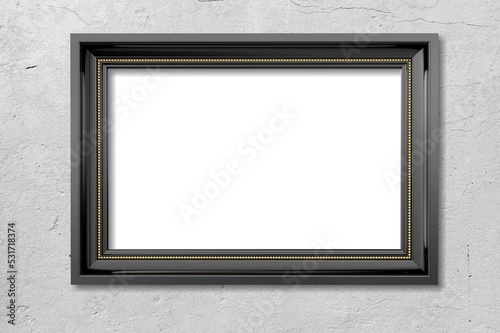 Beautiful wooden frame for pictures on the wall