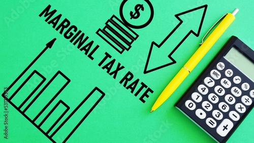 Marginal tax rate is shown using the text photo