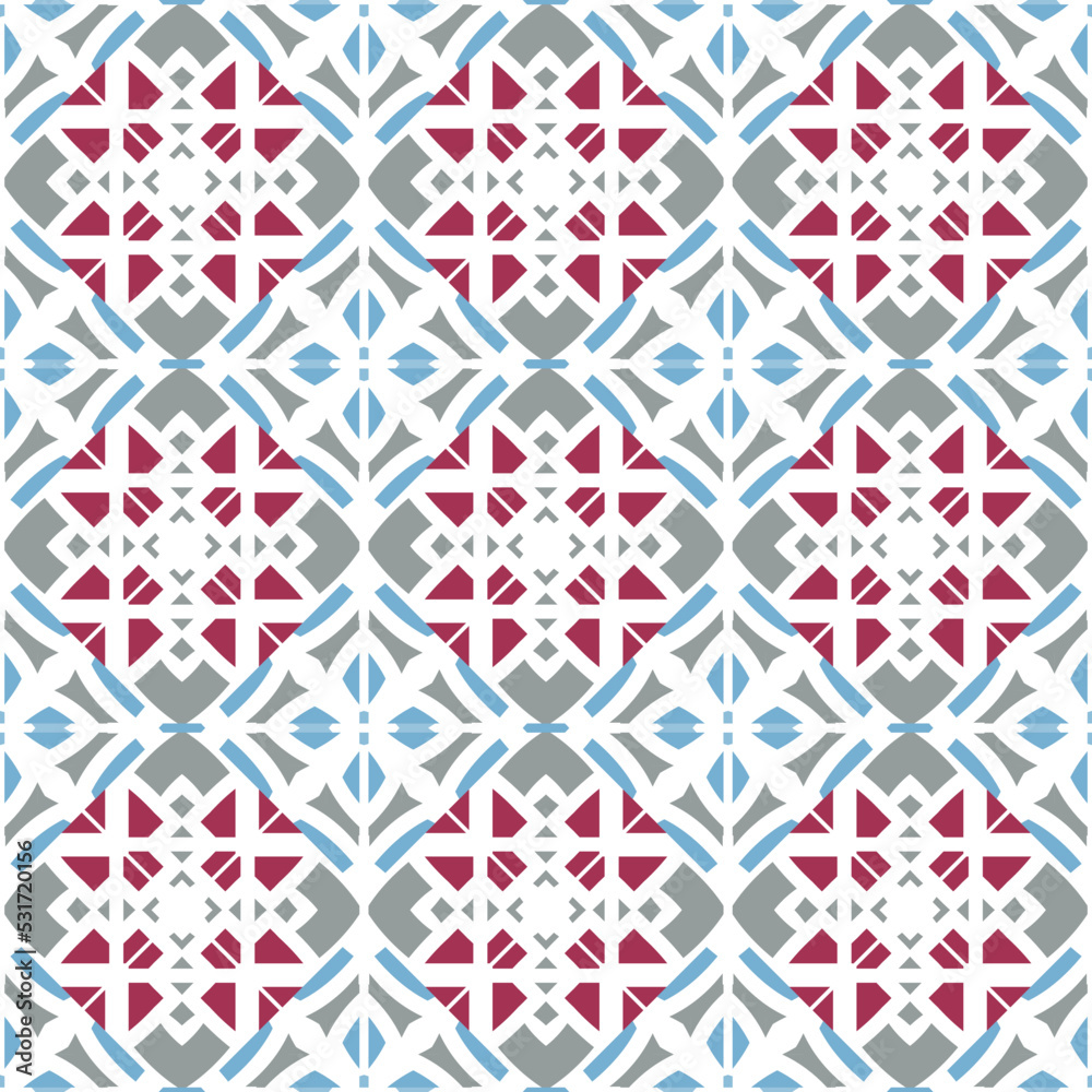 Fototapeta premium Geometric pattern. Seamless vector background. Ethnic graphic design.