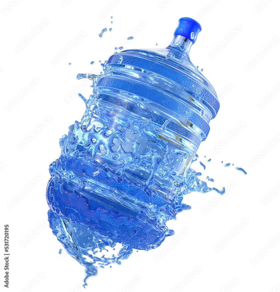 Premium Photo  Big plastic bottle potable water isolated on a white  background