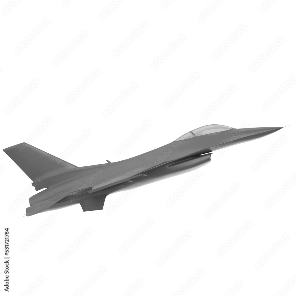 3D rendering illustration of a fighter jet aircraft 3D rendering illustration of a fighter jet aircraft