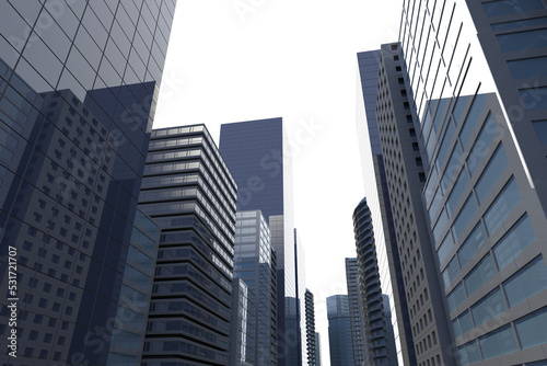 Image of cityscape with modern buildings
