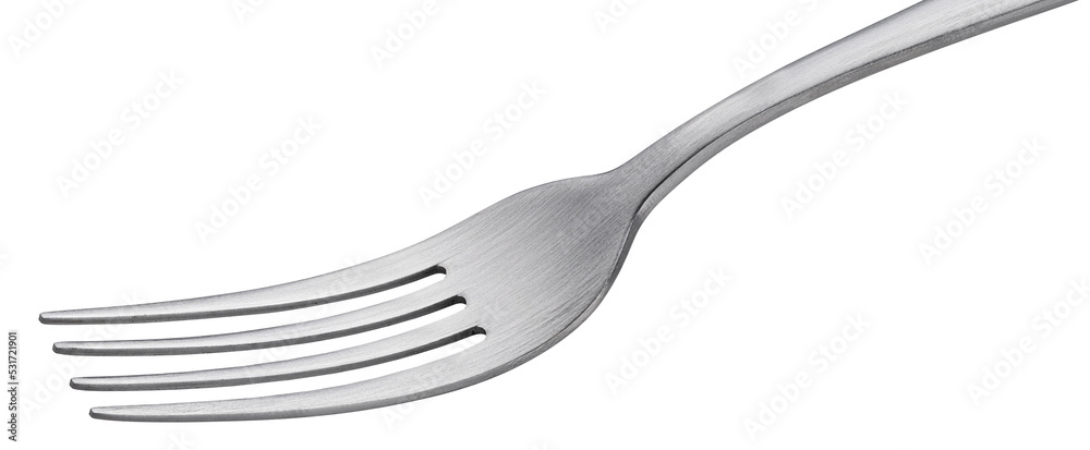 Metal fork isolated on white background, full depth of field Metal fork isolated on white background, full depth of field