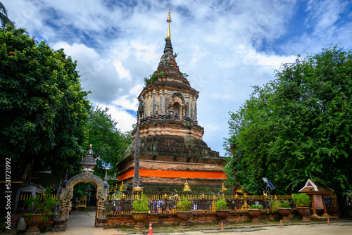 Old Chedi Wat Lok Molee Mueang District, Chiang Mai Province, Thailand