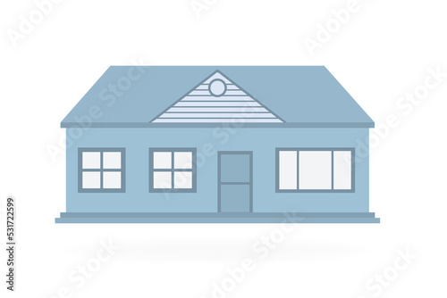 House on a white background. Vector illustration