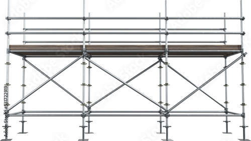 Canvastavla Image of construction site scaffolding and platform