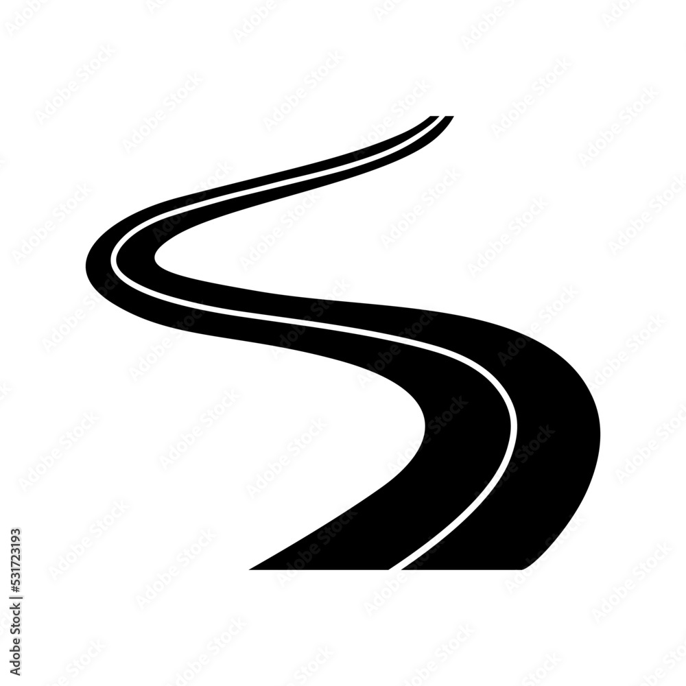 Road icon vector. route illustration sign. trip symbol or logo. Road icon vector. route illustration sign. trip symbol or logo.