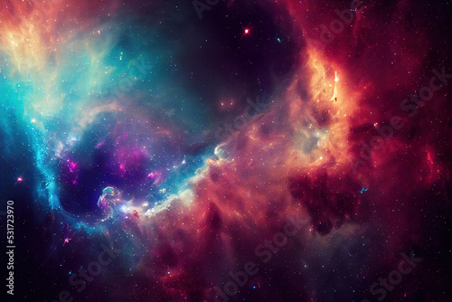 Foto Space abstract background