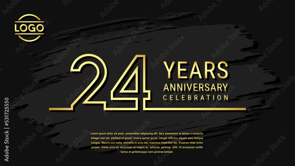 24 years anniversary celebration, anniversary celebration template ...