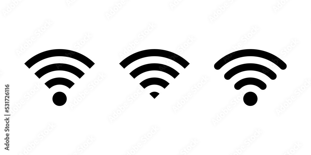 Wifi Icon Set for mobile apps Wifi Icon Set for mobile apps