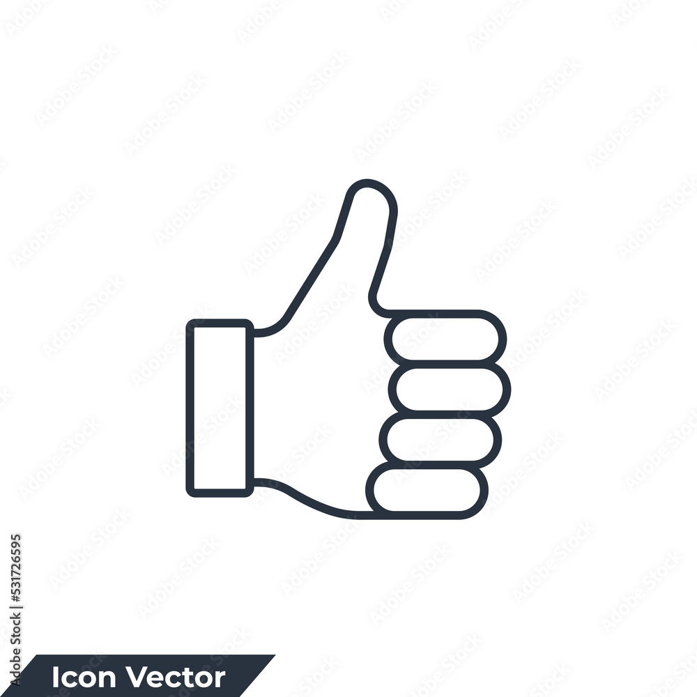 thumbs up icon logo vector illustration. like symbol template for graphic and web design collection thumbs up icon logo vector illustration. like symbol template for graphic and web design collection