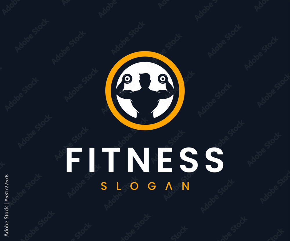 Creative Fitness Gym Logo Design Template