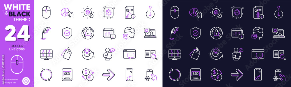 Currency exchange, Floor lamp and Calendar line icons for website, printing. Collection of Share idea, Scroll down, Online rating icons. Ssd, Pie chart, Video conference web elements. Vector Currency exchange, Floor lamp and Calendar line icons for website, printing. Collection of Share idea, Scroll down, Online rating icons. Ssd, Pie chart, Video conference web elements. Vector