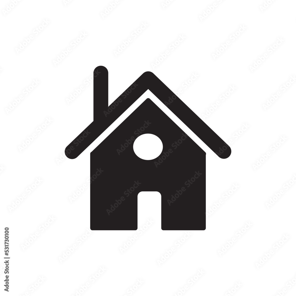Fototapeta premium Home Icon Vector Illustration Style