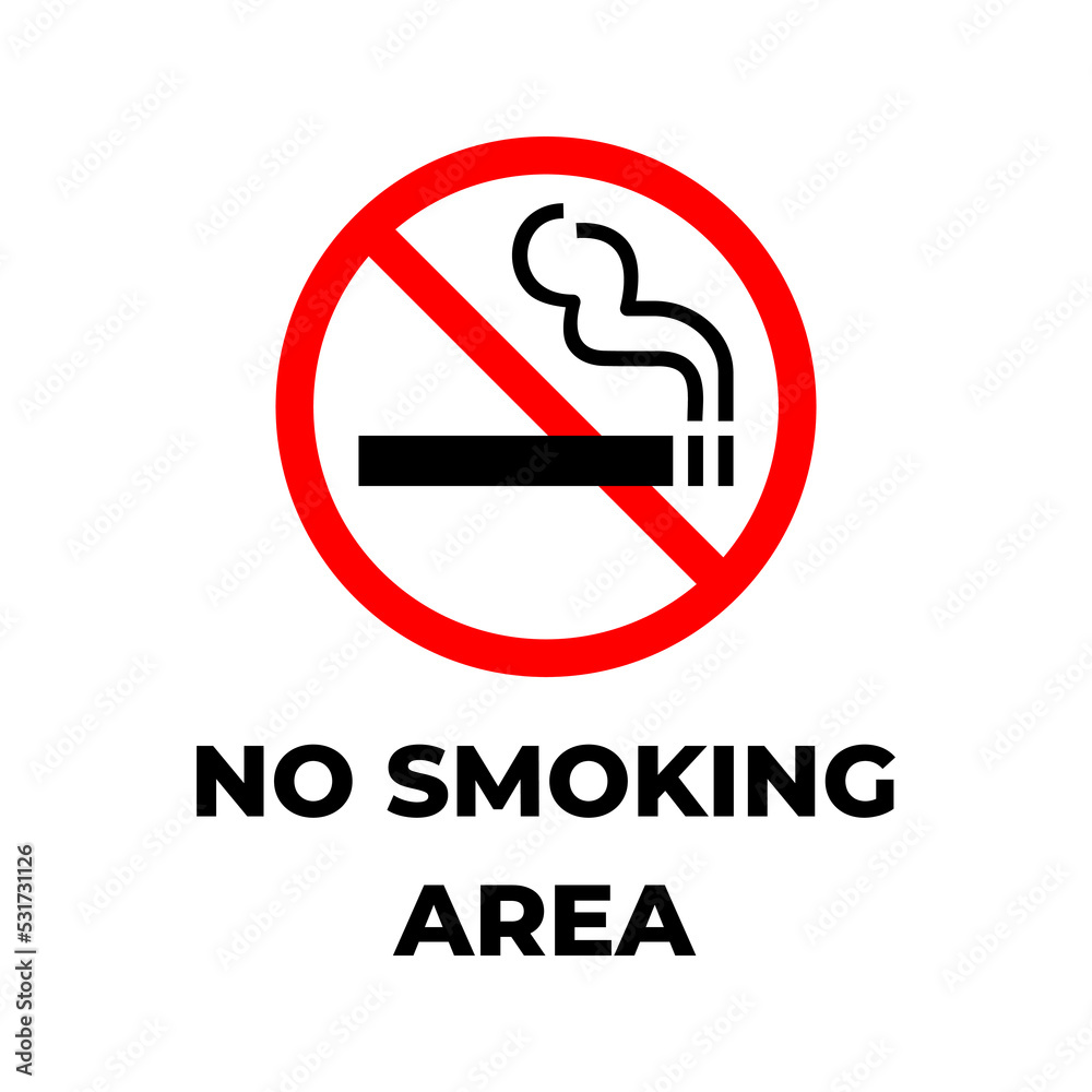 No smoking sign vector. No smoking area sign No smoking sign vector. No smoking area sign