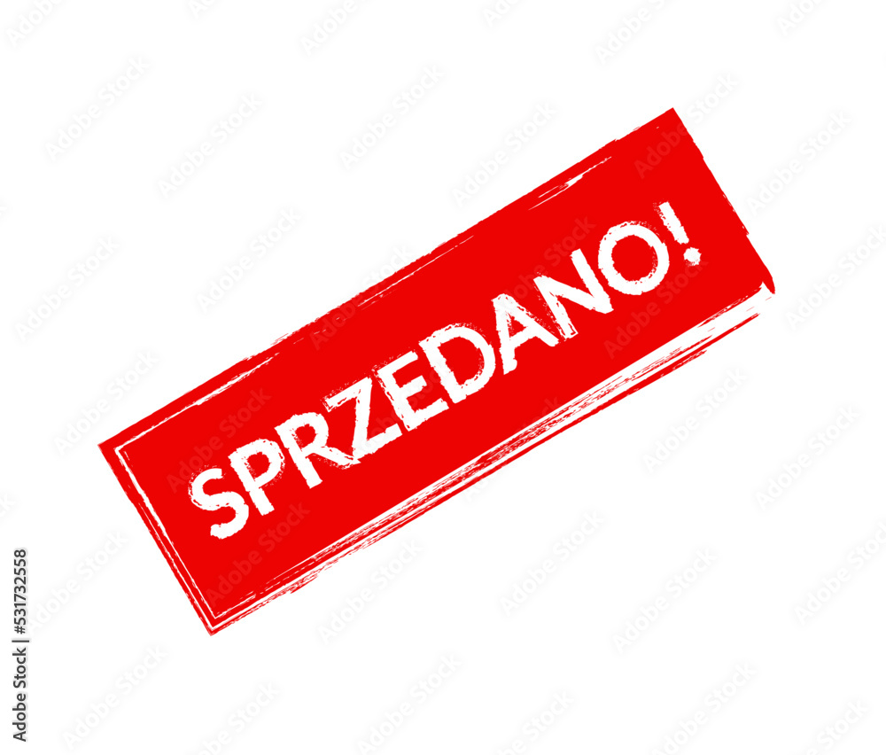 Naklejka premium Sprzedano