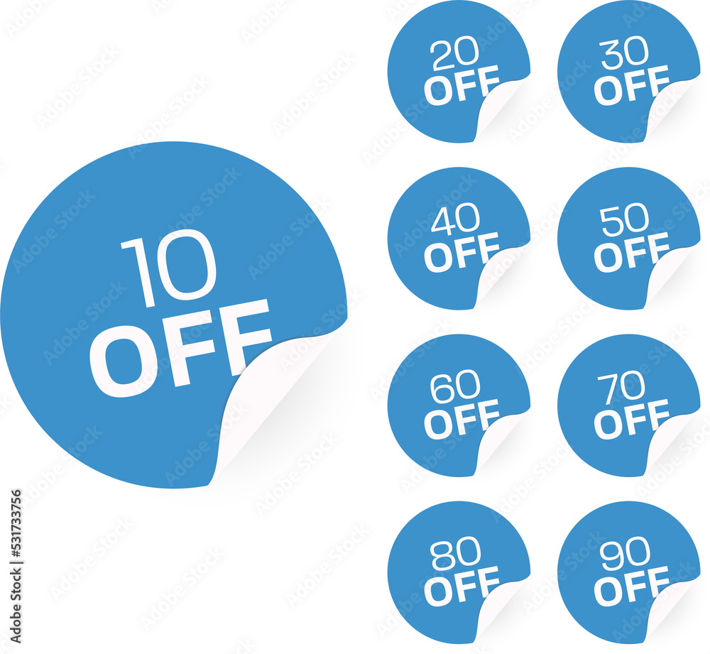 Buy now with different percent discount leaf shape label set. Sell off advertising red badge sticker template with various commercial offer vector illustration isolated on white background Buy now with different percent discount leaf shape label set. Sell off advertising red badge sticker template with various commercial offer vector illustration isolated on white background