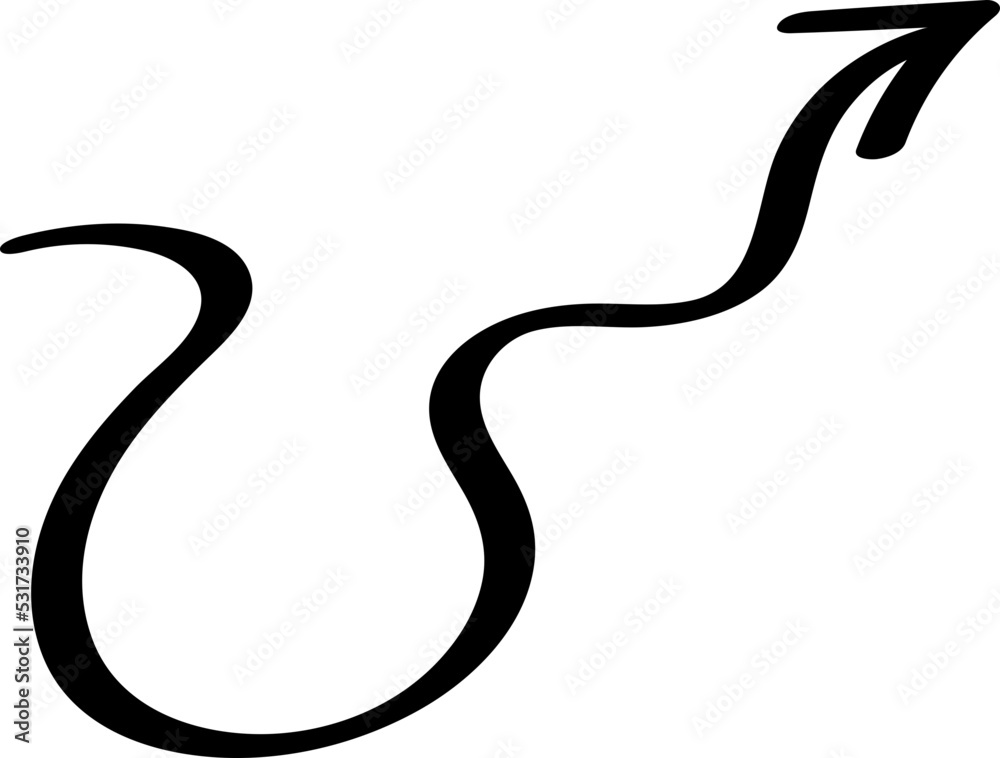 Arrow Line Sign Doodle Line Arrow Line Sign Doodle Line