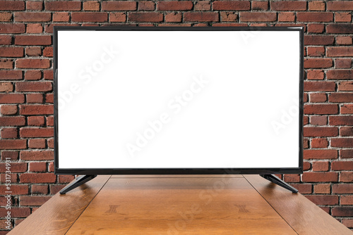 Modern Television with bric...