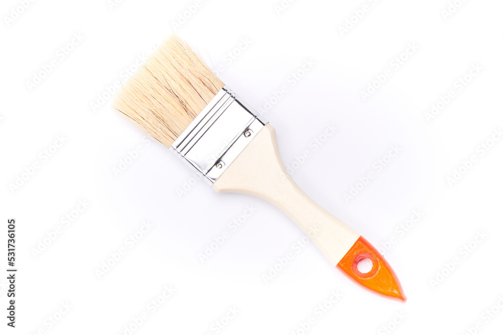 custom made wallpaper toronto digitalNew clean wooden paint brush isolated on white background closeup