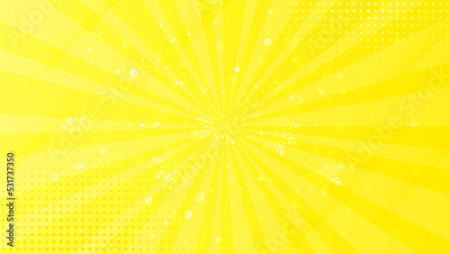 Yellow & gold abstract new year 2023 web banner Christmas background with stars flares and has space to wright 