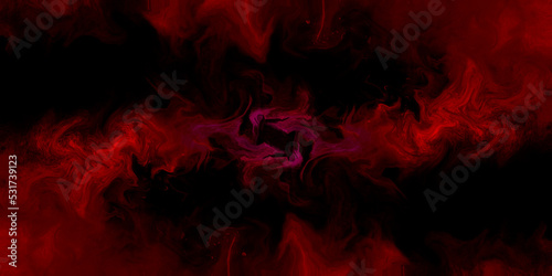 red fire smoke onyx acrylic paint marble isolated on dark background. cute colorful abstract background. luxurious dark red liquid marble background illustration. 