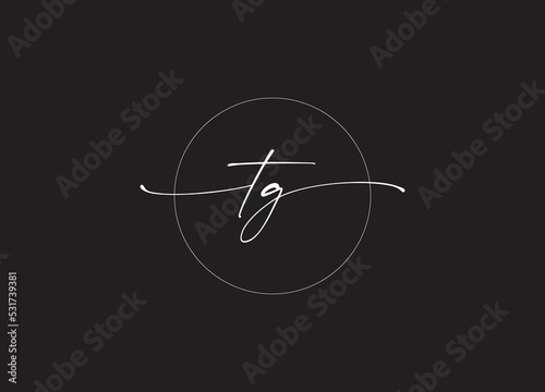 TG Letter Logo Design. Initial letters TG logo and company logo