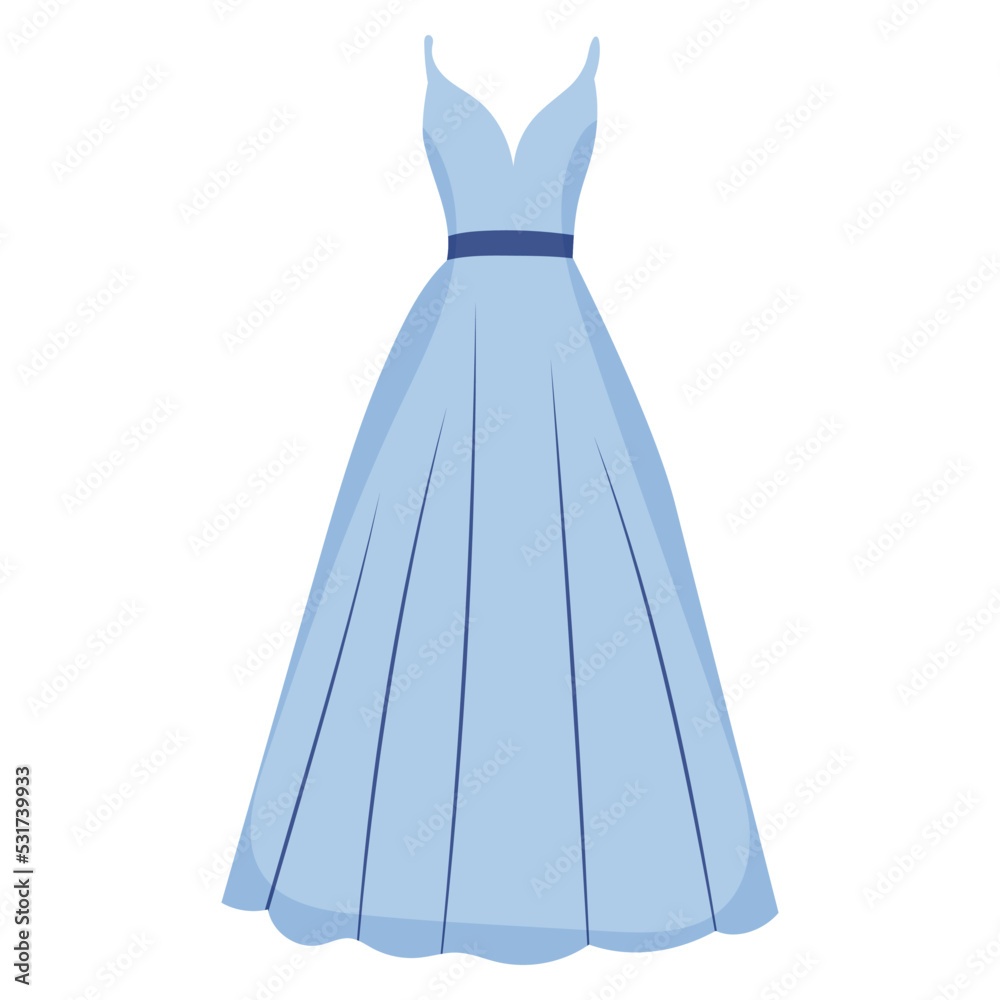 dress fashionable, female in flat style dress fashionable, female in flat style