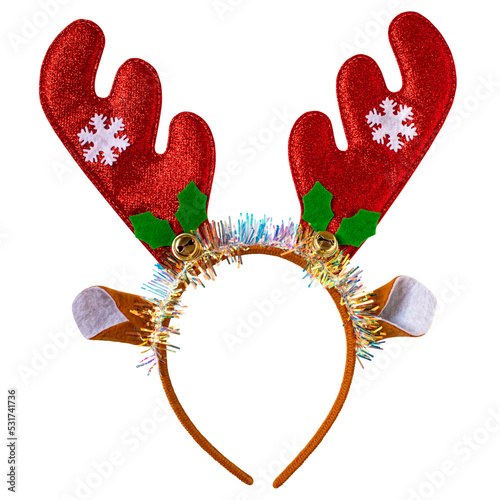 Hair hoop with Christmas reindeer antlers