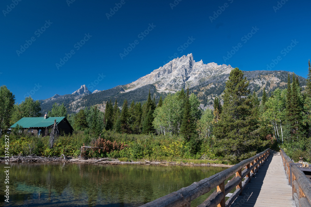 Grand Teton Mountains at Jenny Lake