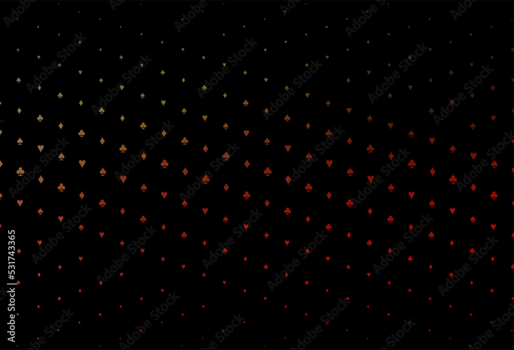 Dark Green, Red vector layout with elements of cards. Dark Green, Red vector layout with elements of cards.