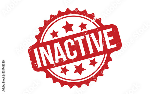 Inactive Rubber Stamp Seal Vector
