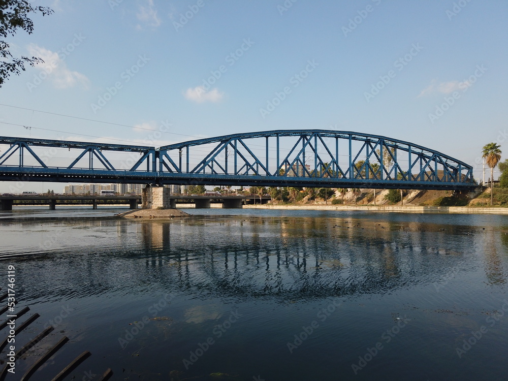 adana demirköprü bridge, river, water, architecture, sky, city, adana demirköprü bridge, river, water, architecture, sky, city,