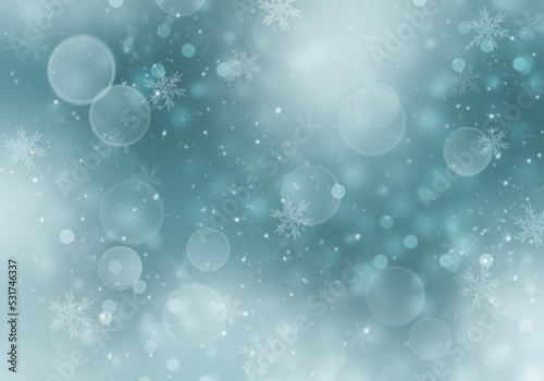 A beautiful christmas background with snowflakes, winter illustration.