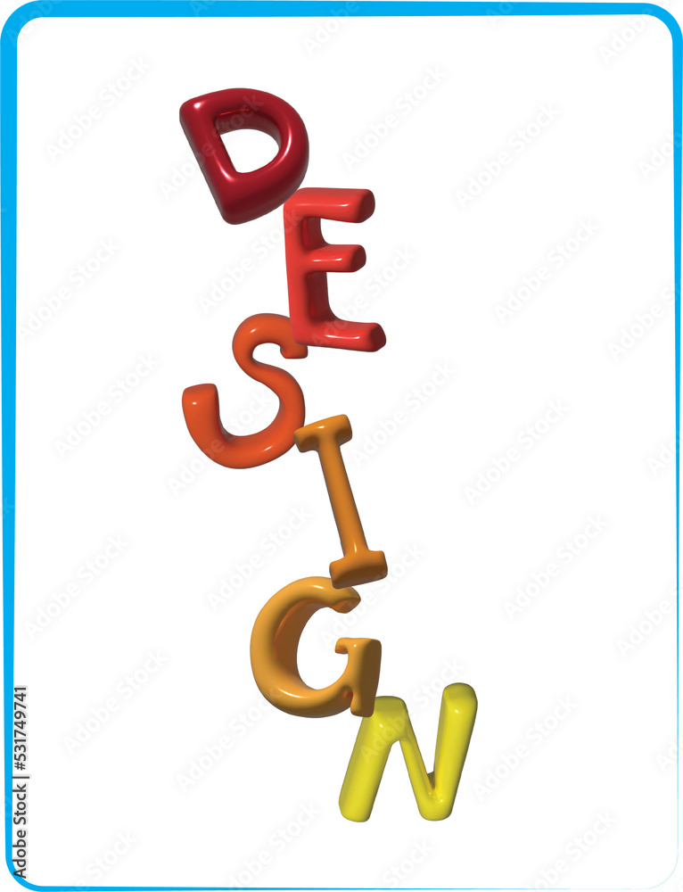 Design typography poster 3D letters. Design typography poster 3D letters.