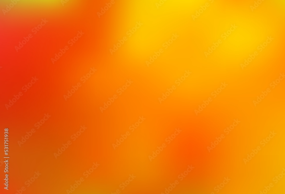 Light Yellow, Orange vector blurred bright template. Light Yellow, Orange vector blurred bright template.