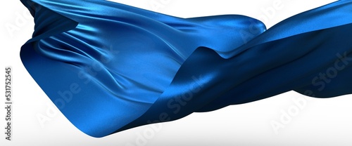 Blue 3D Vertical Wave Lines Background