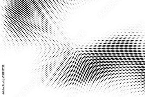Halftone monochrome pattern with dots. Minimalism, vector. Background for posters, websites, business cards, postcards, interior design.