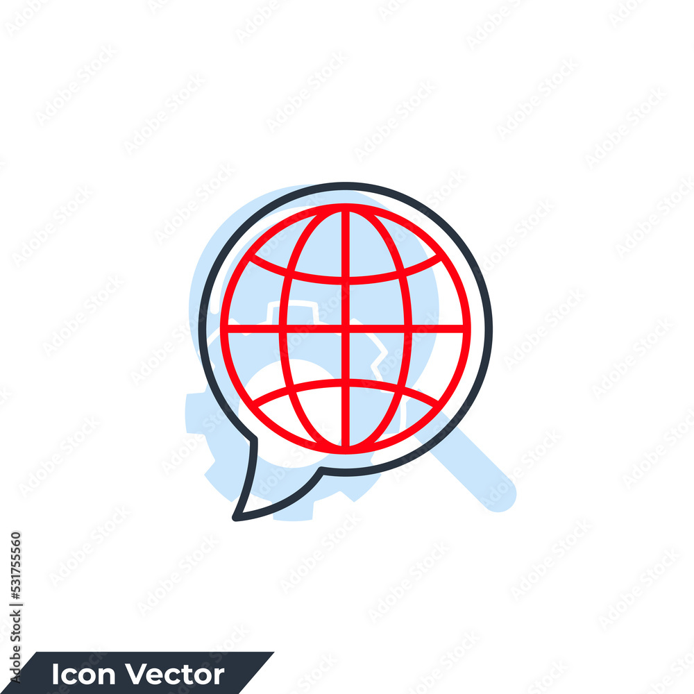 website icon logo vector illustration. Go to web on bubble chat symbol template for graphic and web design collection website icon logo vector illustration. Go to web on bubble chat symbol template for graphic and web design collection