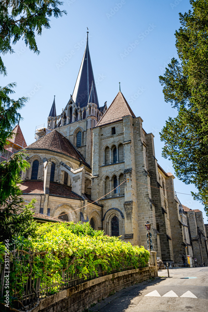 La cathédrale de Lausanne en Suisse