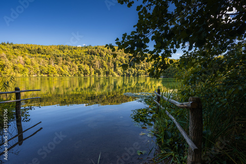Monticolo Lake (Kleiner Montiggler See) in South Tyrol, Northern Italy. © pawelgegotek1